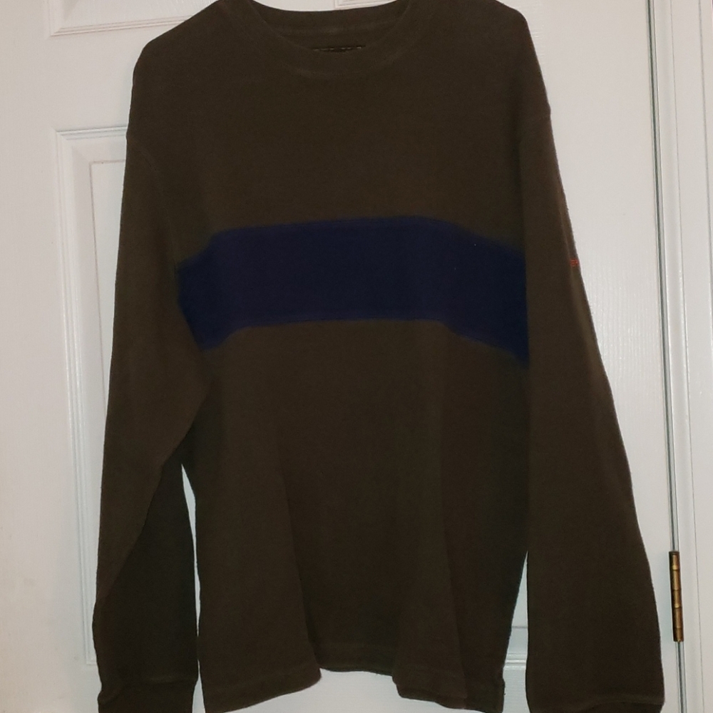 Dark Green w/ Navy Blue Strip